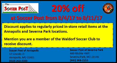 Soccer Post Discount Days
